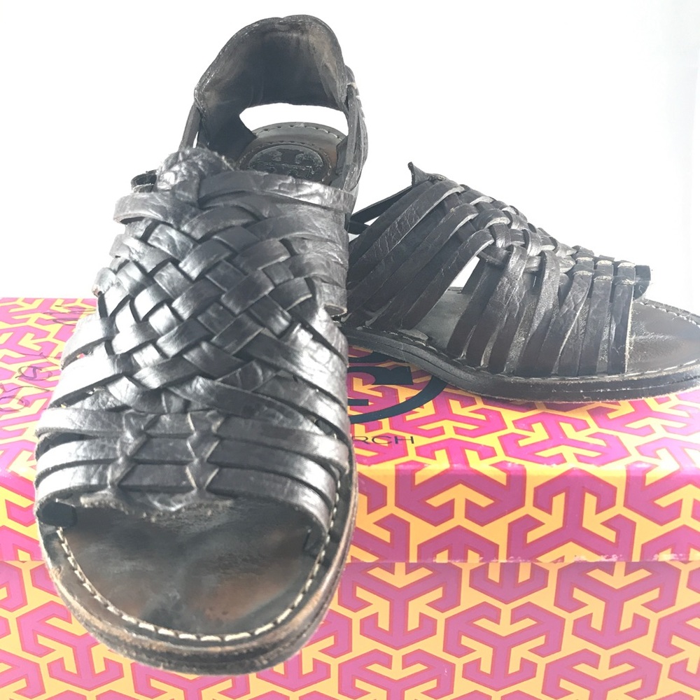 Tory Burch Anya- cow hide sandals